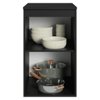 Balcão de Cozinha 40 cm 1 Porta Suspenso Preto Nice Madesa