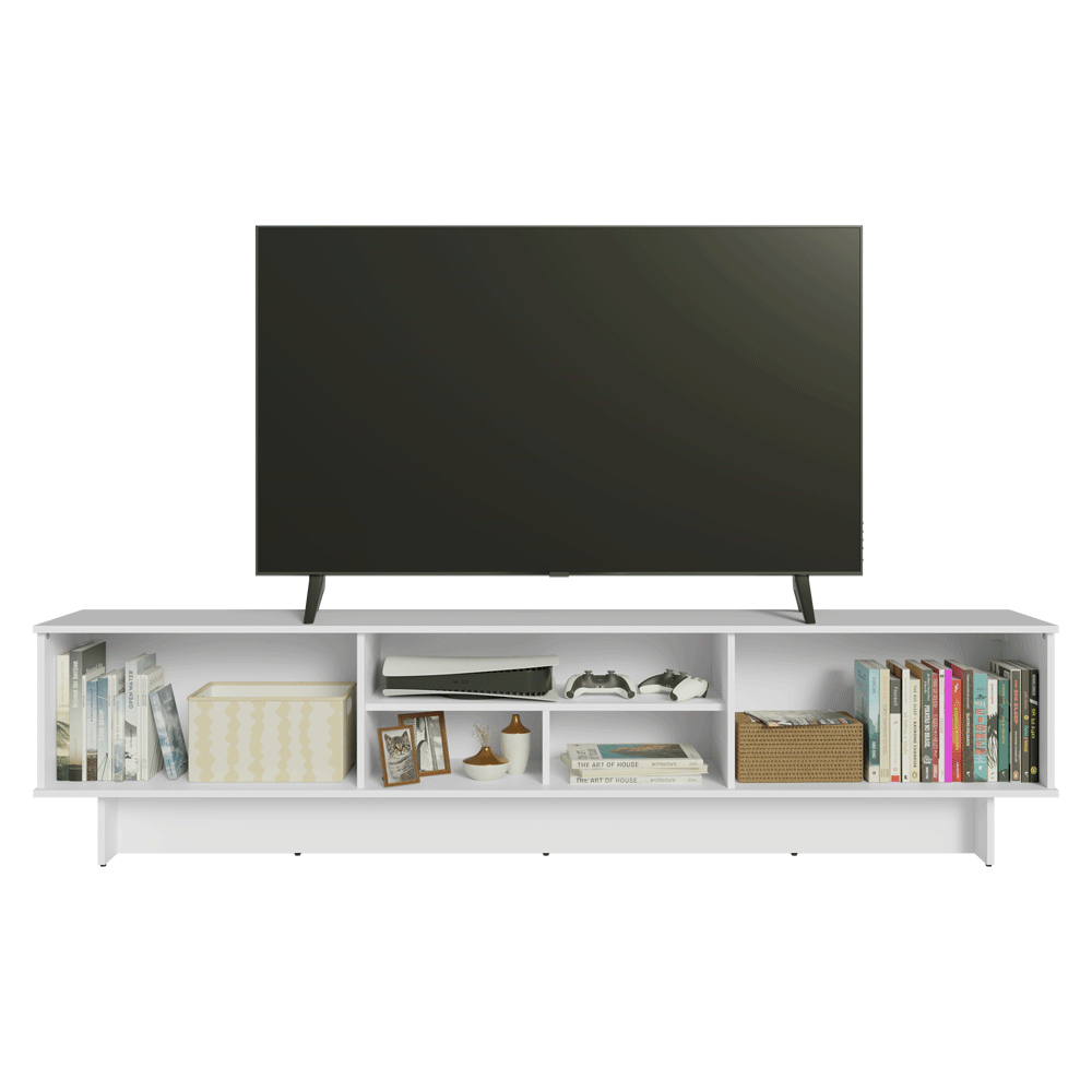 Rack para TV até 80 Polegadas 218 cm 2 Portas Branco Agata Madesa