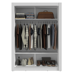 Guarda-Roupa Solteiro 2 Portas de Correr Branco Denver Madesa