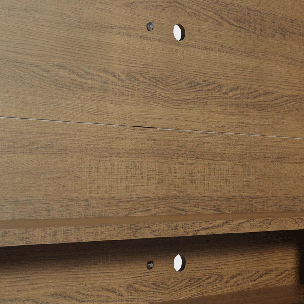 Rack com Painel para TV até 60 Polegadas 180 cm com Pés Rustic Cancun Madesa