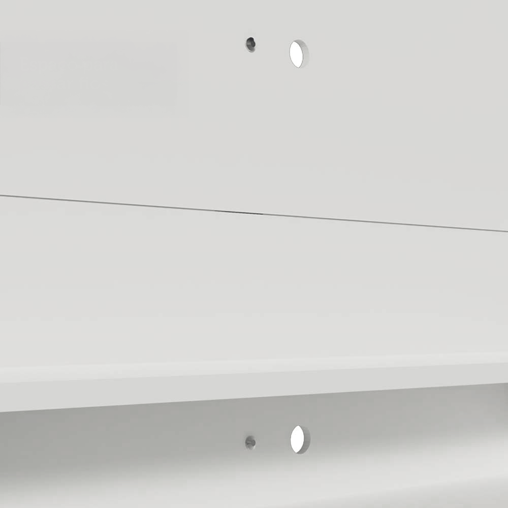 Rack com Painel para TV até 60 Polegadas 180 cm com Pés Branco/Rustic Cancun Madesa