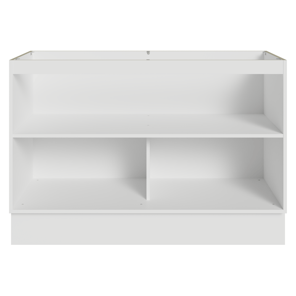 Balcão Gabinete de Pia 120 cm (Sem Tampo) Branco/Crema Vik Madesa