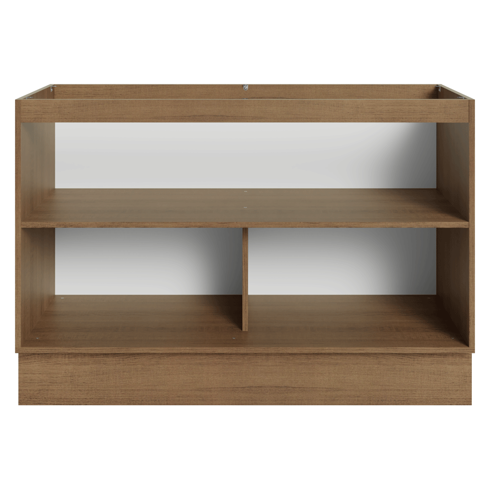 Balcão Gabinete de Pia 120 cm (Sem Tampo) Rustic/Crema Vik Madesa