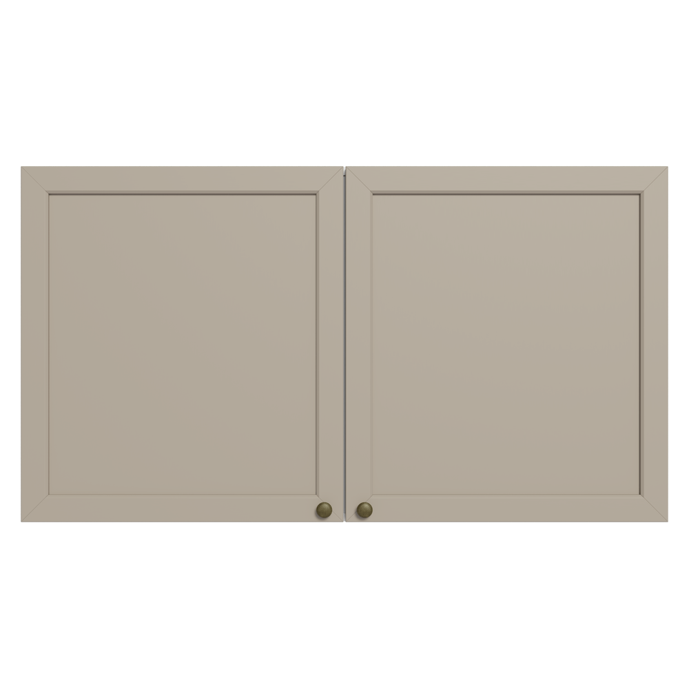 Armário Aéreo 120 cm 2 Portas Branco/Crema Vik Madesa