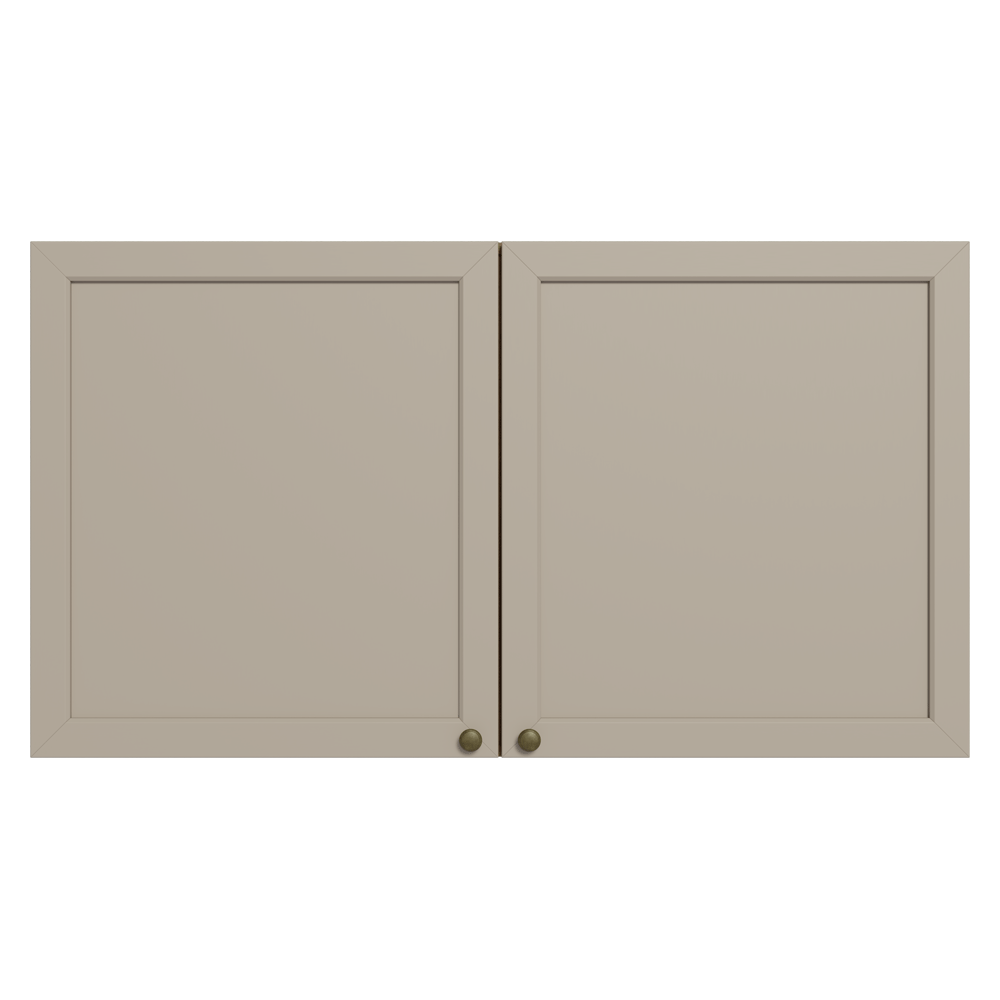Armário Aéreo 120 cm 2 Portas Rustic/Crema Vik Madesa