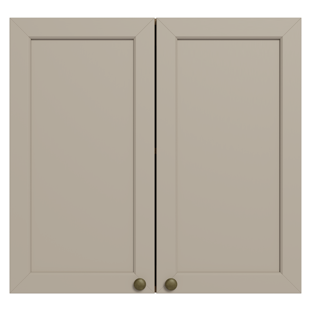 Armário Aéreo 70 cm 2 Portas Rustic/Crema Vik Madesa