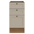 Balcão de Cozinha 40 x 60 cm 3 Gavetas (Sem Tampo) Rustic/Crema Vik Madesa