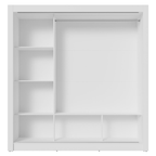 Guarda-Roupa Casal Madesa Mônaco 3 Portas de Correr Branco