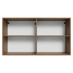 Armário Aéreo 120 cm 2 Portas Rustic/Crema Vik Madesa