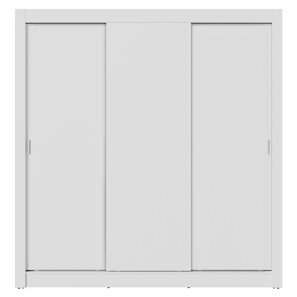 Guarda-Roupa Casal Madesa Mônaco 3 Portas de Correr Branco