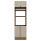 Torre Quente 70 cm 3 Portas Rustic/Crema Vik Madesa