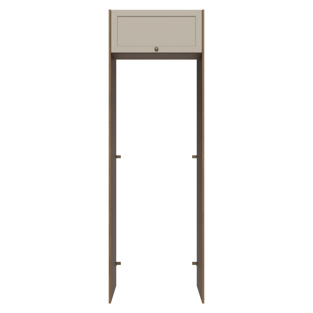 Porta-Geladeira 73 cm 1 Porta Basculante Rustic/Crema Vik Madesa