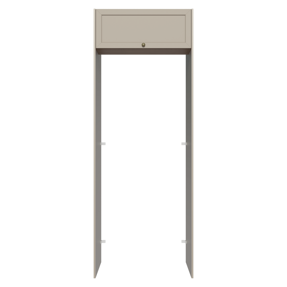 Porta-Geladeira 83 cm 1 Porta Basculante Crema/Rustic/Crema Vik Madesa