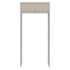 Porta-Geladeira 103 cm 1 Porta Basculante Branco/Crema Vik Madesa