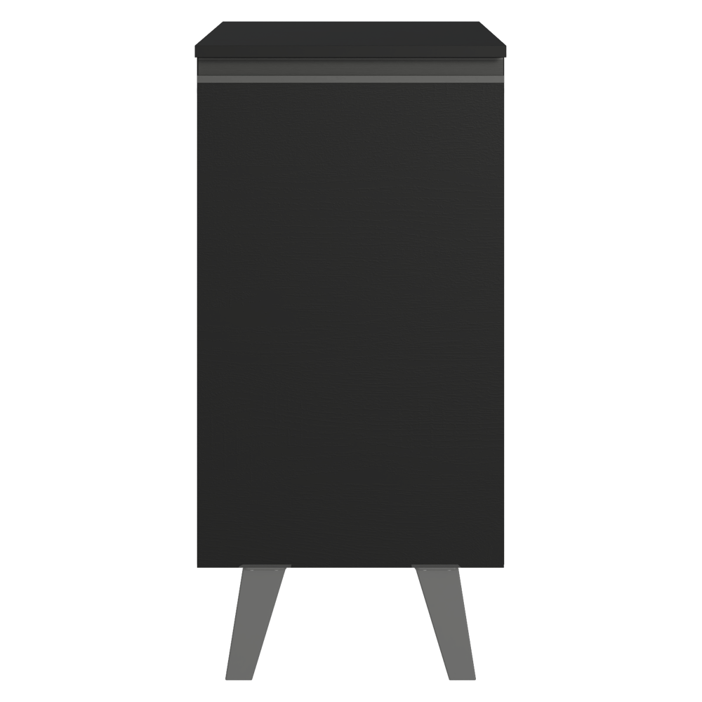 Balcão de Cozinha 40 cm 1 Porta Com Pés Preto Nice Madesa