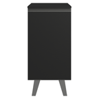 Balcão de Cozinha 40 cm 1 Porta Com Pés Preto Nice Madesa