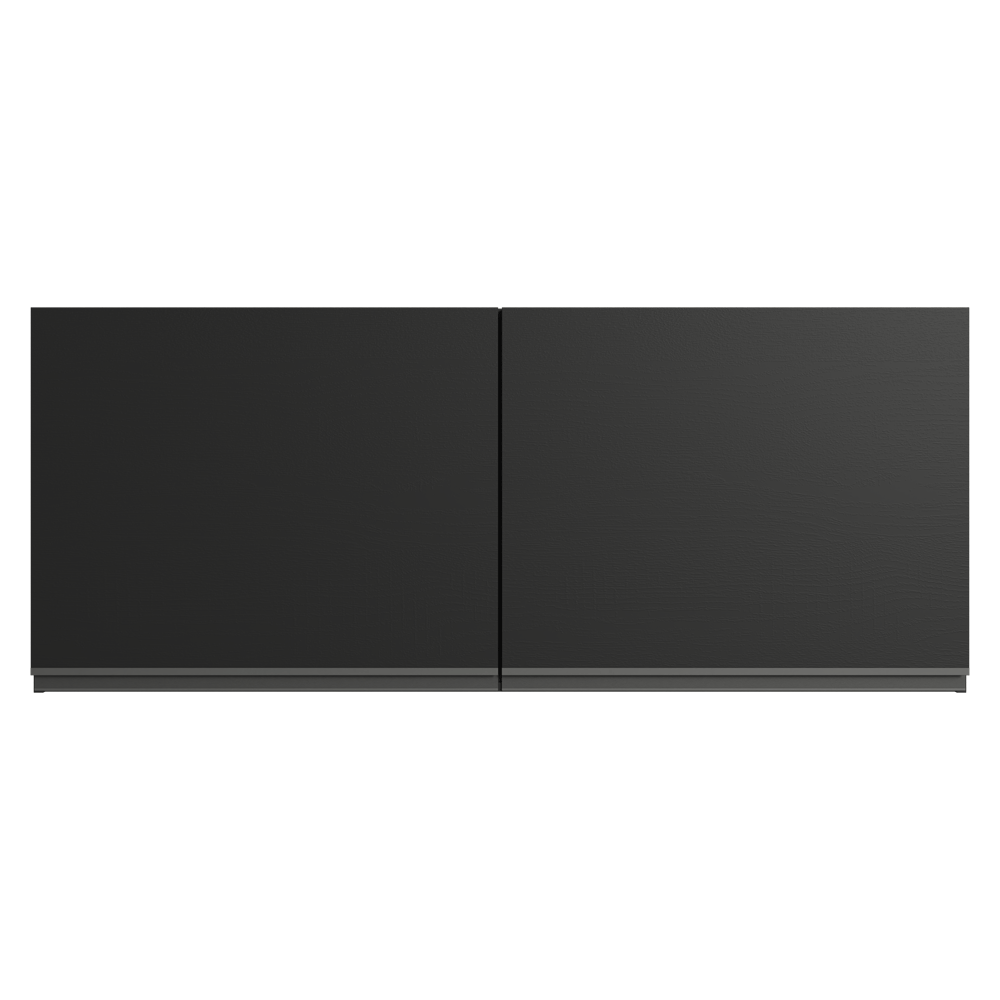 Armário Aéreo 120 cm 2 Portas Preto Nice Madesa