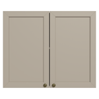 Armário Aéreo 80 cm 2 Portas Branco/Crema Vik Madesa