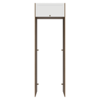 Porta-Geladeira 73 cm 1 Porta Basculante Rustic/Branco Vik Madesa