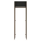 Porta-Geladeira 73 cm 1 Porta Basculante Rustic/Preto Lux Madesa