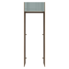 Porta-Geladeira 73 cm 1 Porta Basculante Rustic/Cinza Lux Madesa
