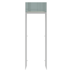 Porta-Geladeira 73 cm 1 Porta Basculante Branco/Cinza Lux Madesa