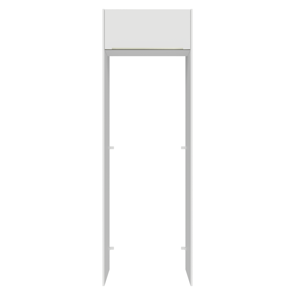 Porta-Geladeira 73 cm 1 Porta Basculante Branco Veludo Lux Madesa