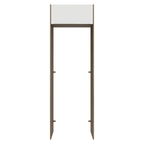 Porta-Geladeira 73 cm 1 Porta Basculante Rustic/Branco Veludo Lux Madesa