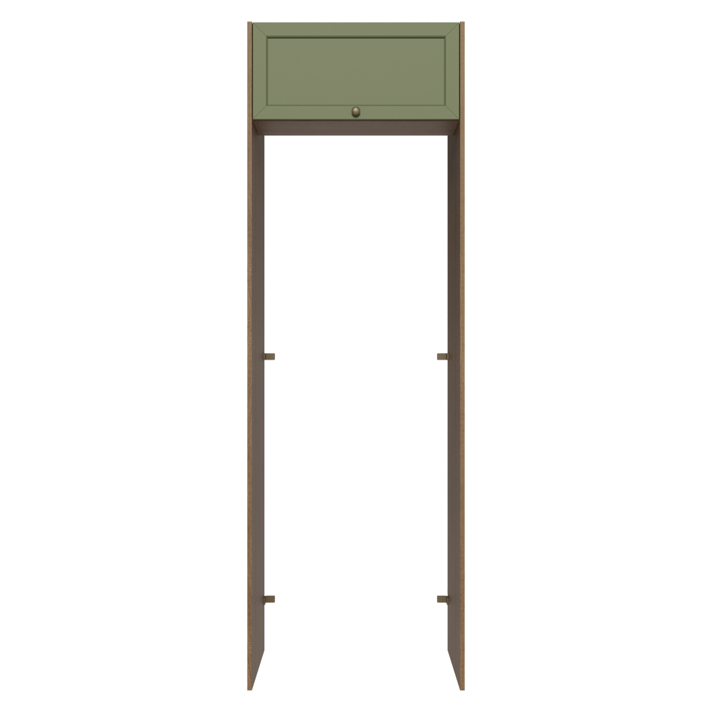 Porta-Geladeira 73 cm 1 Porta Basculante Rustic/Verde Vik Madesa