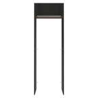 Porta-Geladeira 73 cm 1 Porta Basculante Preto/Rustic/Preto Lux Madesa
