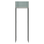 Porta-Geladeira 73 cm 1 Porta Basculante Cinza/Branco/Cinza Lux Madesa