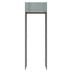 Porta-Geladeira 73 cm 1 Porta Basculante Cinza/Rustic/Cinza Lux Madesa