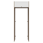 Porta-Geladeira 83 cm 1 Porta Basculante Rustic/Branco Vik Madesa