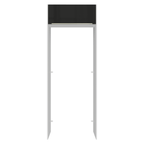 Porta-Geladeira 83 cm 1 Porta Basculante Branco/Preto Lux Madesa