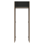 Porta-Geladeira 83 cm 1 Porta Basculante Rustic/Preto Lux Madesa
