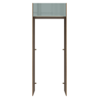 Porta-Geladeira 83 cm 1 Porta Basculante Rustic/Cinza Lux Madesa