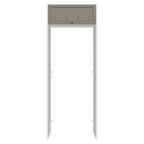 Porta-Geladeira 83 cm 1 Porta Basculante Branco/Cinza Vik Madesa