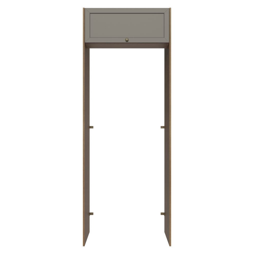 Porta-Geladeira 83 cm 1 Porta Basculante Rustic/Cinza Vik Madesa
