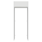 Porta-Geladeira 83 cm 1 Porta Basculante Branco Veludo Lux Madesa