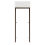 Porta-Geladeira 83 cm 1 Porta Basculante Rustic/Branco Veludo Lux Madesa