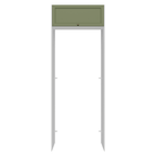 Porta-Geladeira 83 cm 1 Porta Basculante Branco/Verde Vik Madesa