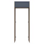 Porta-Geladeira 83 cm 1 Porta Basculante Rustic/Azul Vik Madesa