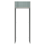 Porta-Geladeira 83 cm 1 Porta Basculante Cinza/Branco/Cinza Lux Madesa