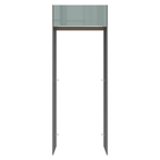 Porta-Geladeira 83 cm 1 Porta Basculante Cinza/Rustic/Cinza Lux Madesa