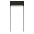 Porta-Geladeira 103 cm 1 Porta Basculante Branco/Preto Lux Madesa