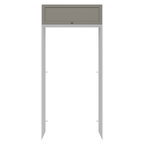 Porta-Geladeira 103 cm 1 Porta Basculante Branco/Cinza Vik Madesa