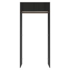 Porta-Geladeira 103 cm 1 Porta Basculante Preto/Rustic/Preto Lux Madesa