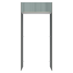 Porta-Geladeira 103 cm 1 Porta Basculante Cinza/Branco/Cinza Lux Madesa