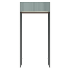 Porta-Geladeira 103 cm 1 Porta Basculante Cinza/Rustic/Cinza Lux Madesa