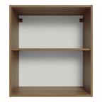 Armário Aéreo para Quarto 60 cm 2 Nichos Abertos Rustic Neo Madesa